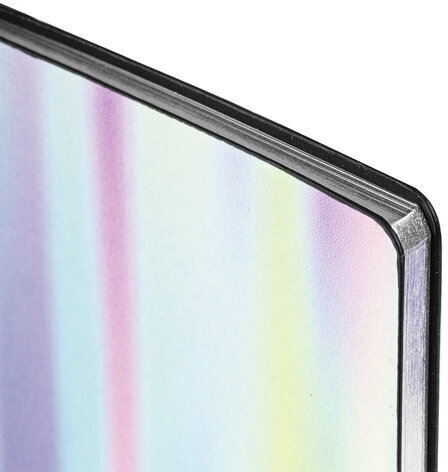 Блокнот А5 (143x210 мм), BRAUBERG VISTA "Gradient", под кожу, гибкий, срез фольга, 80 л., 112083
