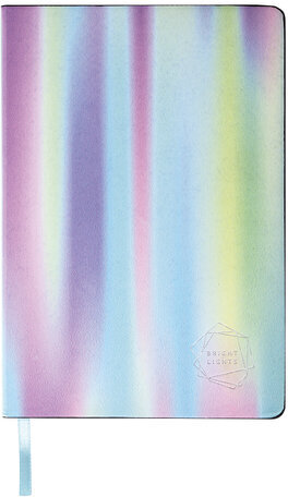 Блокнот А5 (143x210 мм), BRAUBERG VISTA "Gradient", под кожу, гибкий, срез фольга, 80 л., 112083