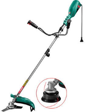 Триммер электрический ЗУБР КСВ-42-1700, 1700 Вт, 7500 об/мин, ширина скашивания 42 см, КСВ-42-1700