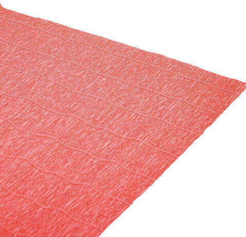Бумага гофрированная/креповая (ИТАЛИЯ) 140 г/м2, 50х250 см, коралловая (901), BRAUBERG FIORE, 112585