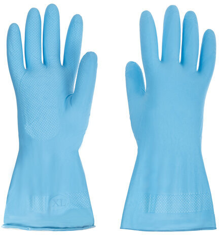 Перчатки нитриловые многоразовые, ГИПОАЛЕРГЕННЫЕ LAIMA ПРОЧНЫЕ, хлопчатобумажное напыление, размер XL (очень большой), 605000