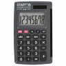 Калькулятор карманный STAFF STF-6248 (104х63 мм), 8 разрядов, двойное питание, 250284