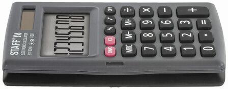 Калькулятор карманный STAFF STF-6248 (104х63 мм), 8 разрядов, двойное питание, 250284