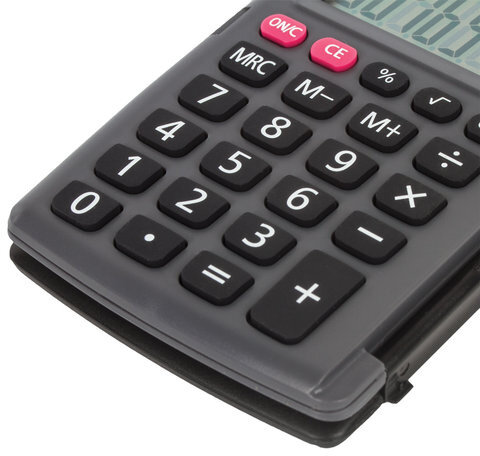 Калькулятор карманный STAFF STF-6248 (104х63 мм), 8 разрядов, двойное питание, 250284