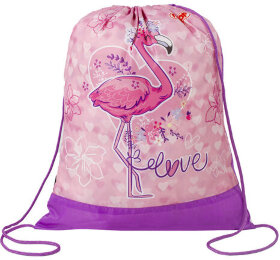 Мешок для обуви ПИФАГОР, 1 отделение, 42х34 см, &quot;Cute Flamingo&quot;, 270184