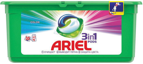 Средство для стирки в капсулах 30 шт. по 27 г ARIEL (Ариэль) Color, 1001920