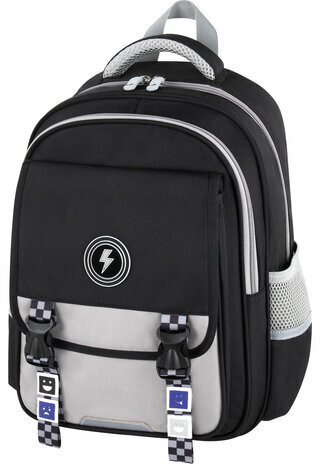 Рюкзак BRAUBERG SNAP, 2 отделения, 3 кармана, "Original black", 39х28х16 см, 272066