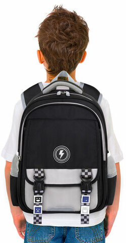 Рюкзак BRAUBERG SNAP, 2 отделения, 3 кармана, "Original black", 39х28х16 см, 272066