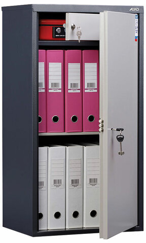 Шкаф металлический для документов AIKO "SL-87Т" ГРАФИТ, 870х460х340 мм, 21 кг, S10799090502