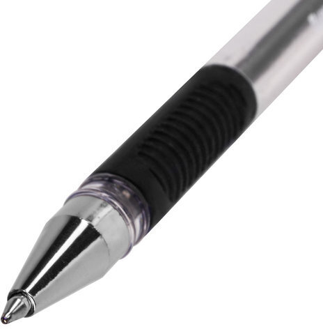 Ручка шариковая с грипом BRAUBERG "X-Writer", ЧЕРНАЯ, узел 0,7 мм, линия письма 0,35 мм, 142404