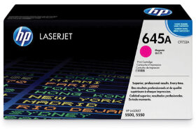 Картридж лазерный HP (C9733A) Color LaserJet 5500/5550, №645A, пурпурный, оригинальный, ресурс 12000 страниц
