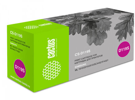 Картридж лазерный CACTUS (CS-D119S) для SAMSUNG ML-1610/2010/4521, ресурс 2000 стр.