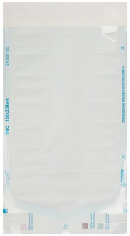 Пакет комбинированный самоклеящийся ВИНАР СТЕРИТ, комплект 100 шт., для ПАРОВОЙ/ГАЗОВОЙ стерилизации, 150х250 мм, 16