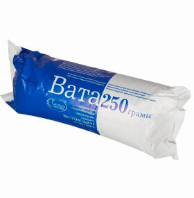 Вата хирургическая нестерильная ЕМЕЛЬЯНЪ САВОСТИНЪ 250 гр.