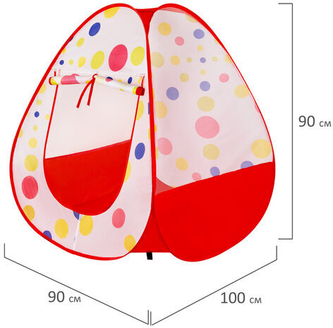Детская игровая палатка, 90x90x100 см, BRAUBERG KIDS, 665168