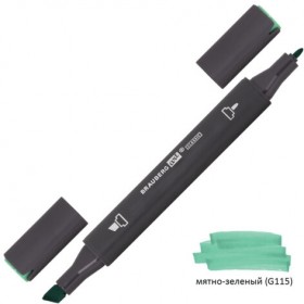 Маркер для скетчинга двусторонний 1 мм - 6 мм BRAUBERG ART CLASSIC, МЯТНО-ЗЕЛЕНЫЙ (G115), 151780