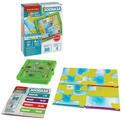 Настольная логическая игра-головоломка "Зоопазл", BONDIBON, ВВ6336