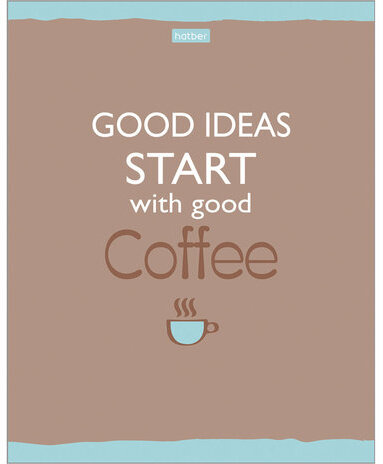 Тетрадь А5, 96 л., HATBER, скоба, линия, обложка картон, "Лучше не скажешь" (5 видов), 96Т5В2