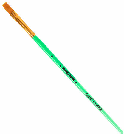 Кисти СИНТЕТИКА набор 5 шт. (круглая 3, плоская 2, 6, 14, овальная 1), блистер, ЮНЛАНДИЯ, 201069