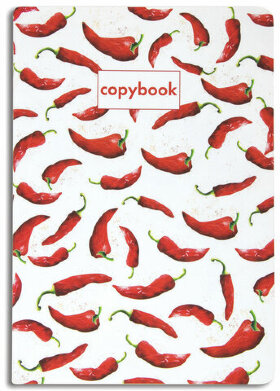 Тетрадь 40 л. в клетку обложка SoftTouch, бежевая бумага 70 г/м2, сшивка, А5 (147х210 мм), HOT PEPPERS, BRAUBERG, 403779