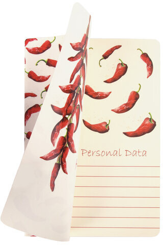 Тетрадь 40 л. в клетку обложка SoftTouch, бежевая бумага 70 г/м2, сшивка, А5 (147х210 мм), HOT PEPPERS, BRAUBERG, 403779