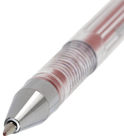 Ручка гелевая BRAUBERG "EXTRA", КРАСНАЯ, корпус прозрачный, узел 0,5 мм, линия 0,35 мм, 143903