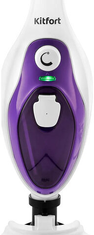 Паровая швабра KITFORT KT-1004-4, 1500 Вт, 1 бар, объем 0,35 л, белая/фиолетовая, КТ-1004-4