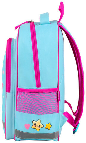 Рюкзак ПИФАГОР SCHOOL, 1 отделение, 3 кармана, "Smart penguin", 38x28х14 см, 271403