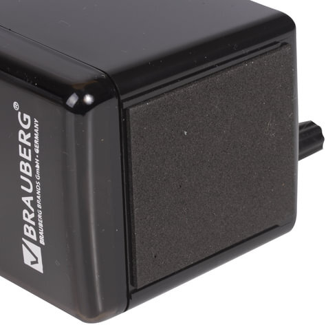 Точилка механическая BRAUBERG "BLACK JACK", крепление к столу, металлический механизм, цвет чёрный, 222516