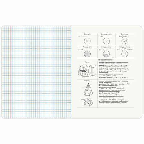 Тетрадь предметная "ELEGANCE" 48 л., SoftTouch, фольга, ГЕОМЕТРИЯ, клетка, BRAUBERG, 404549