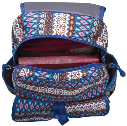 Рюкзак BRAUBERG молодежный, узоры, "Этник", на застежке, 34х25х12 см, 227075
