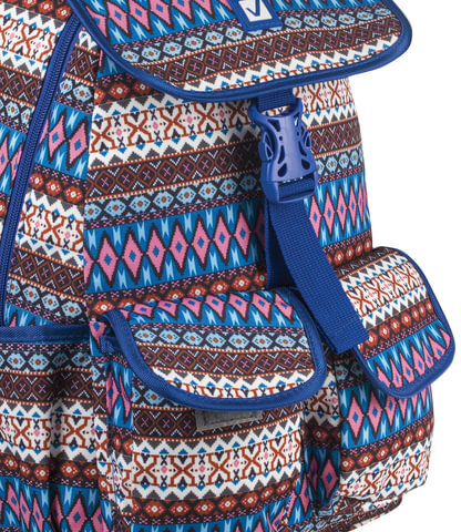Рюкзак BRAUBERG молодежный, узоры, "Этник", на застежке, 34х25х12 см, 227075