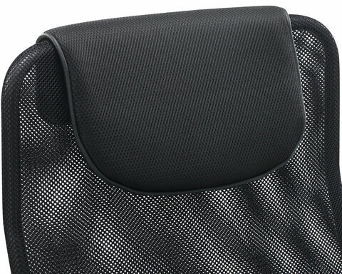 Кресло офисное BRABIX "Fit EX-514", с подголовником, хром, черное, 531949