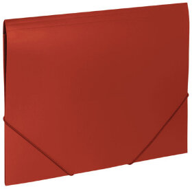 Папка на резинках BRAUBERG &quot;Office&quot;, красная, до 300 листов, 500 мкм, 227711