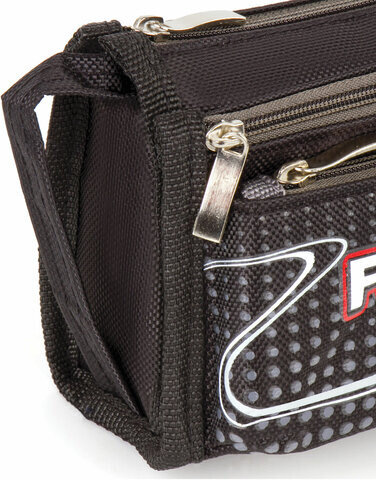 Пенал ЮНЛАНДИЯ для мальчиков, 3 отделения, мягкий, "Футбол", черный, 20х7х9 см, 228978