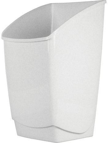 Ведро-контейнер 25 л, с крышкой (качающейся), для мусора, "Хапс", 55х30х28 см, серое, IDEA, М 2472