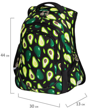 Рюкзак BRAUBERG SPECIAL, "Avocado", 44x30x13 см, 229982