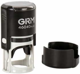 Печать самонаборная 1,5 круга, оттиск D=40 мм синий, GRM 46040, крышка, КАССА В КОМПЛЕКТЕ, 111000010