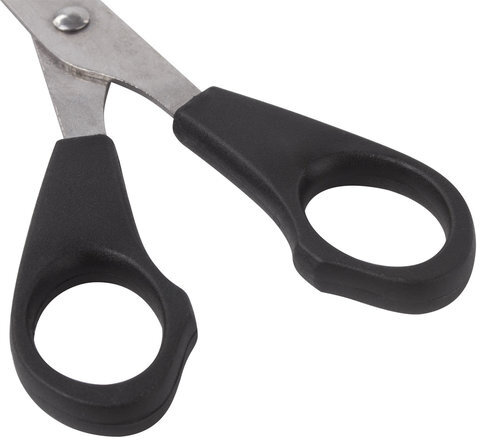 Ножницы STAFF Basic 165 мм, чёрные, ПВХ чехол с европодвесом, 235459