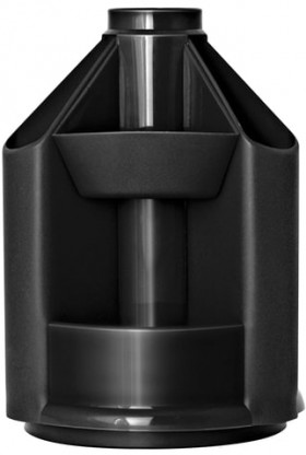 Подставка-органайзер "Mini Desk", вращающаяся, 107х107х140 мм, 10 отделений, черная, ОР70