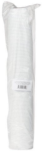 Одноразовая крышка для стакана 200-250 мл (d-80), КОМПЛЕКТ 100 шт., клапан-носик, белые, HUHTAMAKI, 8027, 77408027