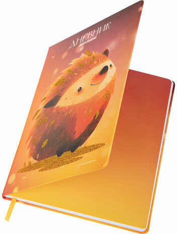 Дневник 1-11 класс 48 л., кожзам (твердая), печать, глиттер, ЮНЛАНДИЯ, "Ежик", 106927