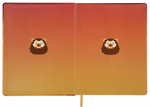 Дневник 1-11 класс 48 л., кожзам (твердая), печать, глиттер, ЮНЛАНДИЯ, "Ежик", 106927