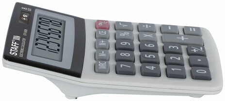 Калькулятор настольный STAFF STF-5808, КОМПАКТНЫЙ (134х107 мм), 8 разрядов, двойное питание, 250286