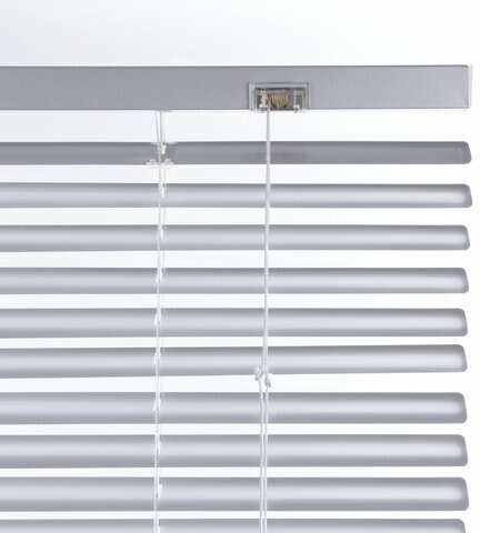 Жалюзи горизонтальные BRABIX 80х160 см, АЛЮМИНИЙ, цвет серебристый, 606039