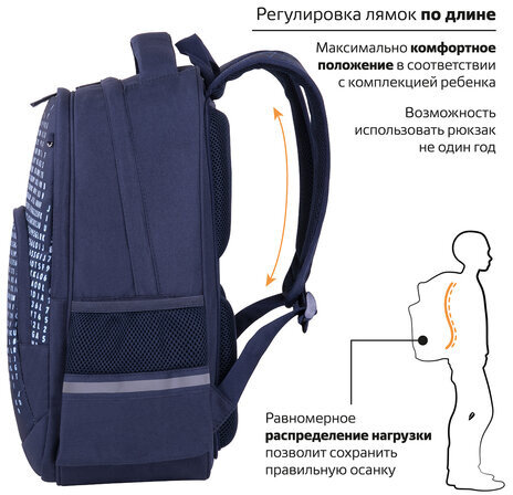 Рюкзак BRAUBERG SOFT, 2 отделения, "Game over", 40х31х15 см, 270613