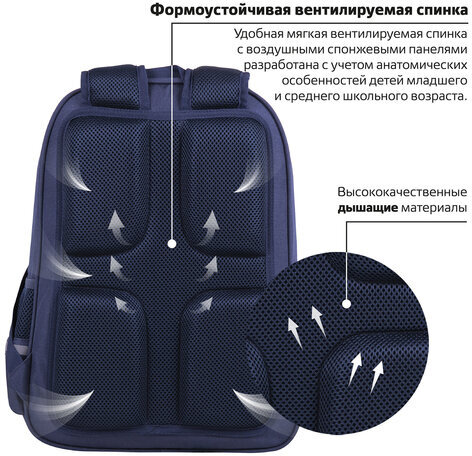 Рюкзак BRAUBERG SOFT, 2 отделения, "Game over", 40х31х15 см, 270613
