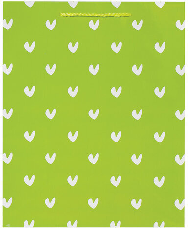 Пакет подарочный 26x12,7x32,4 см, ЗОЛОТАЯ СКАЗКА "Зеленый в галочку", ламинированный, 606603