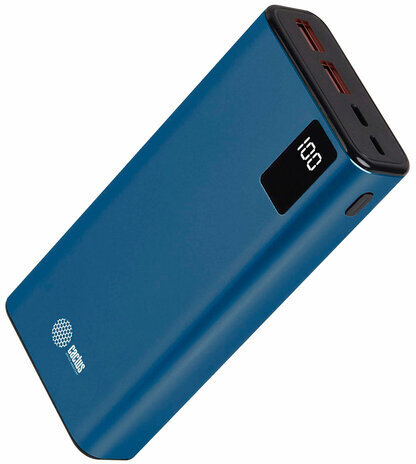 Аккумулятор внешний POWER BANK 20000 mAh, CACTUS CS-PBFSYT-20000, 2 USB, литий-полимерный, 1205766