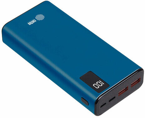 Аккумулятор внешний POWER BANK 20000 mAh, CACTUS CS-PBFSYT-20000, 2 USB, литий-полимерный, 1205766